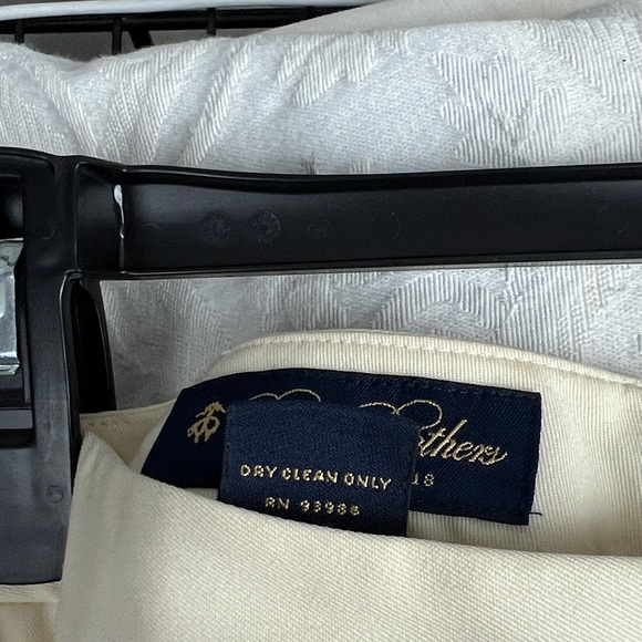 Brooks Brothers Cream Wide Leg Women's Pants - Picture 11 of 11